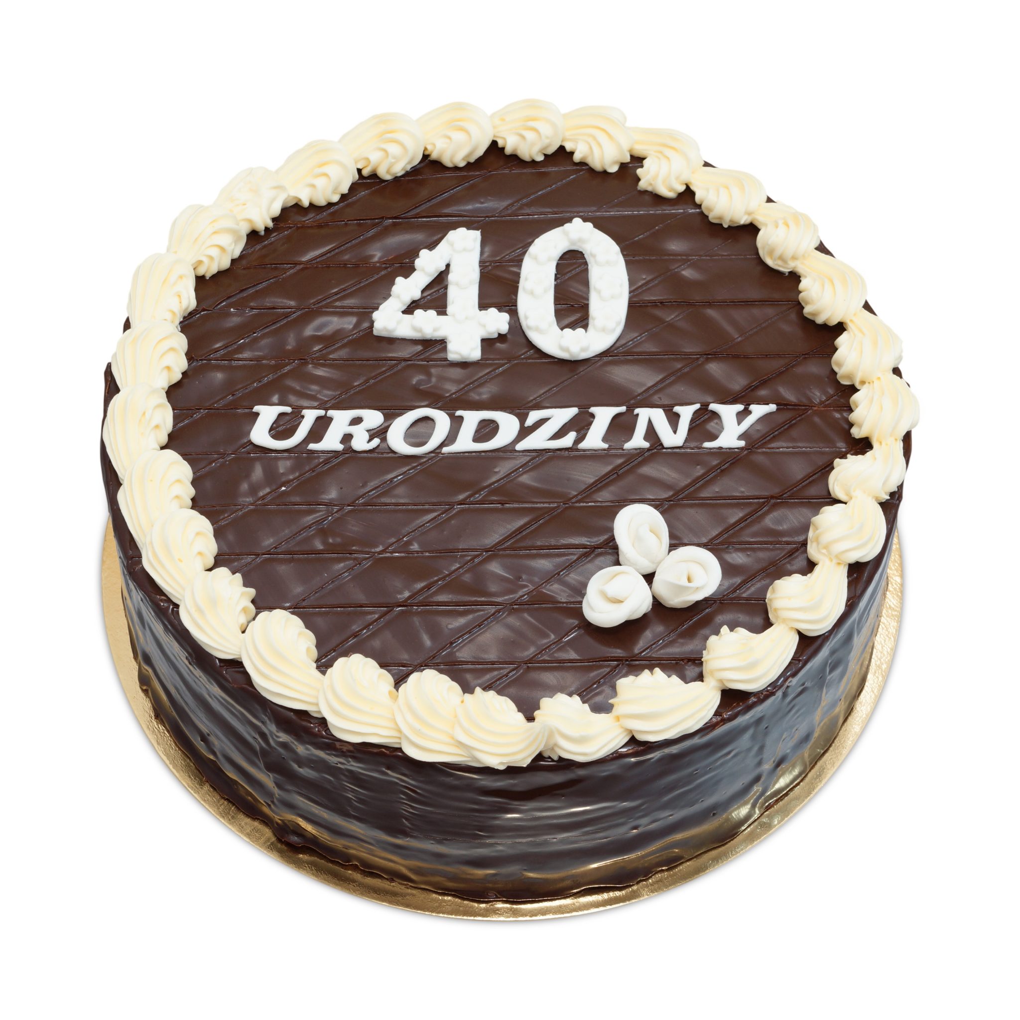 Czekoladowy tort na 40-ste urodziny, torty ostrów wielkopolski