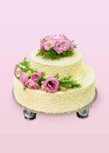 tort-weselny, 2 piętrowy tort